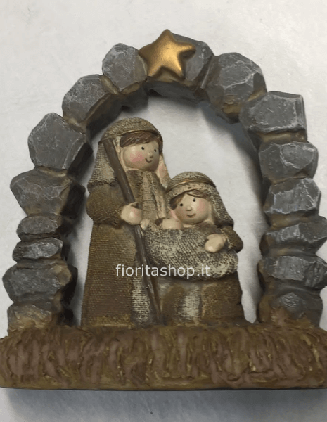 Natività con grotta e stella